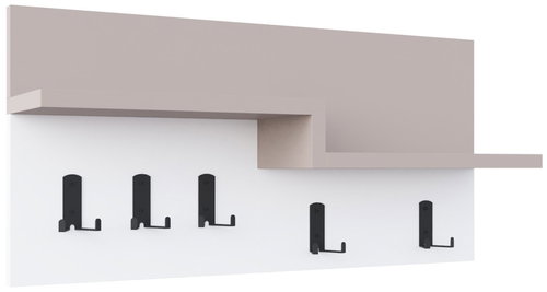 Houseland Harmon mocha/bílý - Věšák - Hlavní obrázek