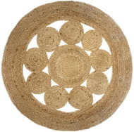 Atmosphera Round jute rug, 80 cm - Carpet