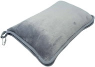 EXCELLENT Travel blanket 2in1 with pillow, dark grey - Blanket