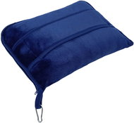 EXCELLENT Travel blanket 2in1 with pillow, dark blue - Blanket