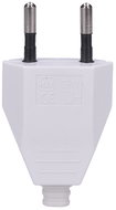 Solight Flat plug 2.5 A, straight, IP20, white - Plug