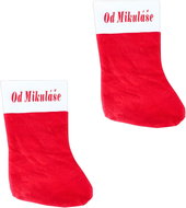 Rappa Christmas stocking with inscription from St. Nicholas 2 pcs - Christmas Decoration
