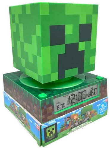 Kids Euroswan Minecraft: 3D Creeper - table alarm clock - Alarm Clock - Main image