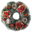 26190 Christmas wreath with ornaments 30 cm