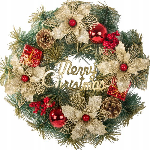 Verk 26195 Christmas wreath with ornaments 40 cm - Wreath - Main image