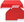 26092 Christmas chair covers 6× Santa Claus + tablecloth, red