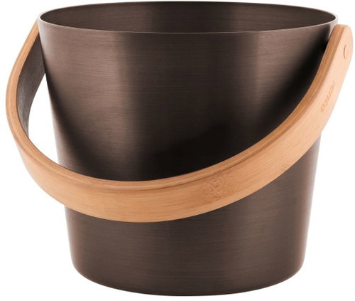 RENTO Sauna bucket aluminium 5 l, dark brown - Sauna Bucket - Main image