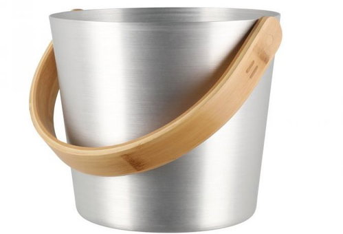 RENTO Sauna bucket aluminium 5 l, natural - Sauna Bucket - Main image