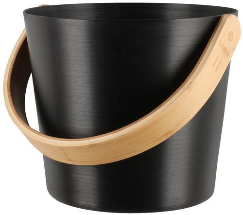 RENTO Sauna bucket aluminium 5 l, black - Sauna Bucket - Main image