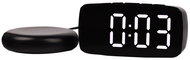 Verk 27443 LED Digital Vibrating Alarm Clock with Thermometer, Black - Alarm Clock