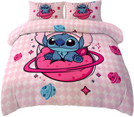 Javoli Reversible bed linen pink 135 × 200 cm - Stitch on the planet - Bed Linen