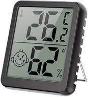 Verk 27439 Digital thermometer with hygrometer 4,5 × 5 cm, black - Digital Thermometer