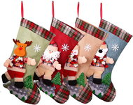 Ruhhy 26467 Christmas gift stocking set 3D, 4 pcs - Christmas Decoration
