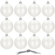 Foxter 3043 Set of Christmas banners 12 pcs, diameter 6 cm, white - Christmas Ornaments