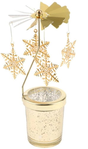 APT AG712 Christmas rotating candle holder with snowflakes - Christmas Decoration - Main image