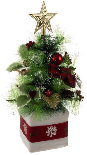 Ruhhy 22591 Christmas tree with ornaments 45 cm - Christmas Decoration - Main image