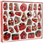 Ruhhy 22217 Wooden Christmas tree ornaments, 30 pcs - Christmas Ornaments