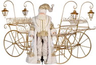 LAALU Santa on a life-size sleigh - Christmas Decoration