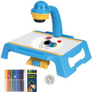 KIK KX2933 Children's projector - drawing table with stencils and markers, blue - Art Projector