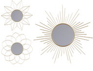 DOCHTMANN Design mirror gold, set of 3 - Mirror