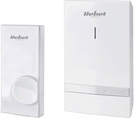 Rebel URZ3262 Wireless doorbell IP44, 48 melodies, 1 × AC receiver, 1 × driver, 100 m, white - Doorbell