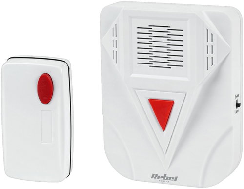 REBEL Wireless battery operated doorbell URZ3454, white - Doorbell - Main image