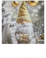 4sleep Christmas pillowcase 45 × 45 cm with zipper - Elf with golden hat - Pillowcase