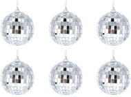 Laalu Ornaments silver glossy disco ball 6 cm 6 pcs - Christmas Ornaments