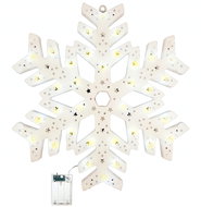 Verk 26097 Christmas pendant LED Snowflake 40 cm, 35 LEDs, warm white - Christmas Lights