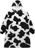 Wearable Blanket Ruhhy 26538 TV hoodie XXL, black and white - Televizní pytel