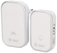 Garsaco Plumtre wireless doorbell 1 battery-free button and 1 receiver, white - Doorbell