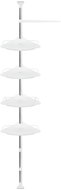 Ruhhy 26639 Telescopic corner shelf, white - Bathroom Shelf