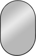 House Nordic Oval Mirror Madrid, wall mounted, 50 × 80 cm, black frame - Mirror