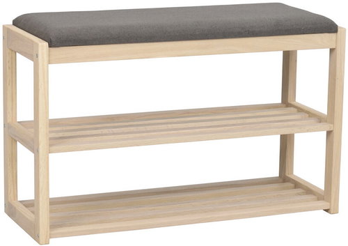 Rowico Shoe rack with bench Confetti, 80 cm, oak - Shoe Rack - Main image