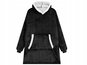 Wearable Blanket Verk 24558 TV hoodie, oversize, black - Televizní pytel