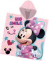 Towel Poncho JERRY FABRICS Baby poncho 55 × 110 cm - Minnie mouse/Big smile - Ručníkové pončo