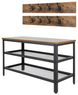 Ruhhy 27037 Shoe rack with bench and hanger 73 cm - Shoe Rack