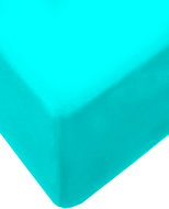 4sleep Jersey sheet with elastic 180 × 200 cm, blue - Bedsheet