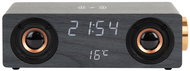Karlsson 6059BK with smartphone charger and Bluetooth speaker, black - Radio Alarm Clock