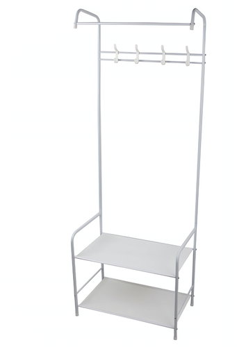 Verk 27524 Universal clothes and shoe rack 165 × 60 cm, white - Clothes Hanger - Main image