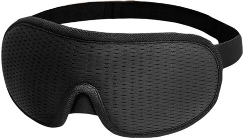 Verk 27568 Ergonomic 3D sleeping mask, black - Sleep Mask - Main image