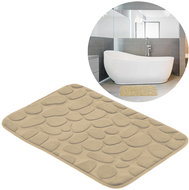 HomeLife Bathroom mat SOFT FOAM 40 × 60 cm rectangle, beige - Bath Mat