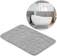 HomeLife Bathroom mat SOFT FOAM 40 × 60 cm rectangle, grey - Bath Mat