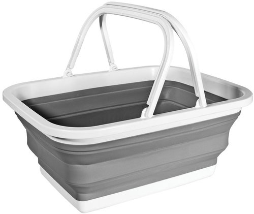 HomeLife Foldable silicone basket 16 l, 38 × 14 × 25,5 cm - Storage Bin - Main image