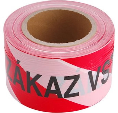 Extol Craft 9568 BAN OF ENTRY, 75 mm × 250 m, red and white - Caution Tape - Main image