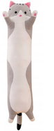 TopKing Plush pillow long cat 50 cm XL, grey - Soft Toy