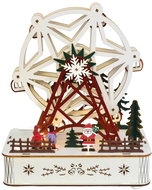 DOMMIO Wooden spinning carousel with LED lighting 23 × 20 cm - Christmas Decoration