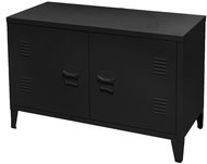 DOCHTMANN Metal chest of drawers, black, 100 × 40 × 53 cm, industrial - Cabinet