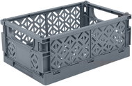 DOCHTMANN Folding crate grey 16,5 × 25 × 10 cm - Storage Box
