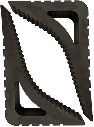 HomeLife Door and window stopper STOPPER 2 pcs, brown - Doorstop - Main image